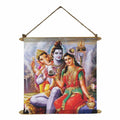 Lotus Buddha Canvas Wall Painting - Hanging Scroll Decor, 12x12