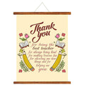 Thank You Teacher Wall Hanging Scroll Greeting Card, 15x20 inches
