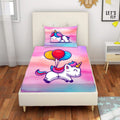 Flying Unicorns & Balloons Kids Bedsheet with 2 Pillow Covers