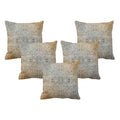 Abstract Cushion Cover Set of 5 - 12x12 inches, Accent Decor