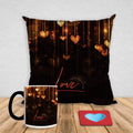 Coffee Mug & Cushion Cover Combo - Love Gift for Couples