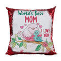 Magic Sequin Cushion Cover - World's Best Mom