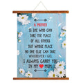 Mom You Fill My Life Birthday Scroll Card 12x16 Wall Decor