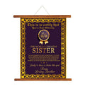 World's Greatest Sister Scroll Greeting Card for Rakhi