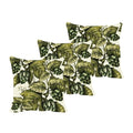 Angelic Leaf Floral Cushion Cover Set of 3, 20x20 inches