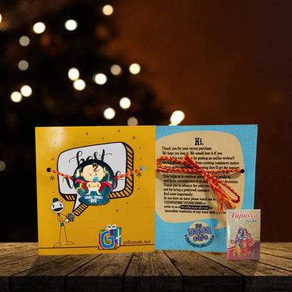 Kids Rakhi Set of 2 for Brothers - Cutiepie & Double Trouble Bro