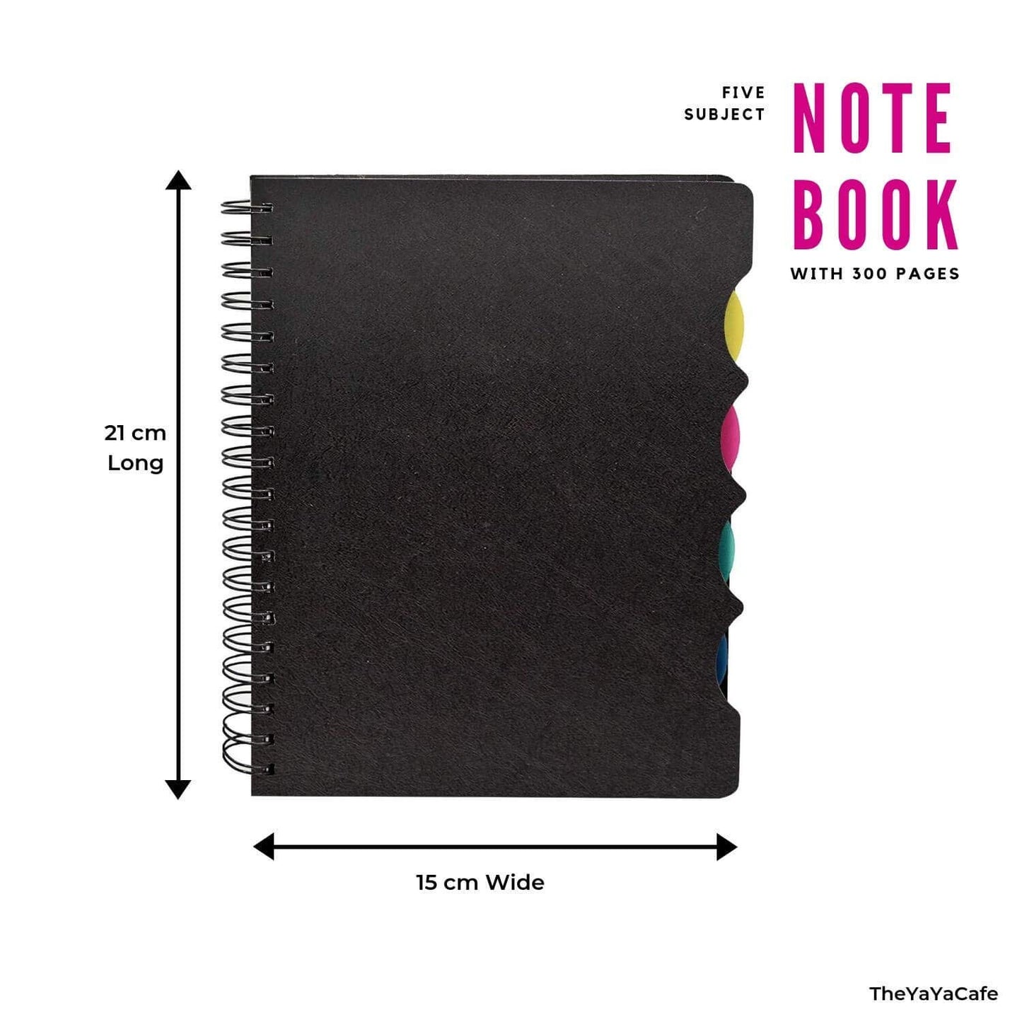 TheYayaCafe Printed Wirebound Notebook for Sister Amazing Sister A5 Size 8.5x6 Inches 300 Ruled Pages 70 GSM, Birthday Bhaidooj Rakhi Gift for Sister, Didi, Behan from Brother and Family