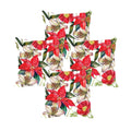 Centerfold Floral Cushion Covers 24x24 inches, Set of 4