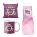 Best Mom Hamper Set of 4 - Cushion, Mug, Coaster, Apron