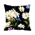 Floral Cushion Cover 20x20 - Gorgeous Flowers Printed Sofa Throw Pillow
