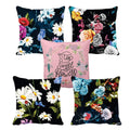 Rose Floral Cushion Cover Set of 5 - Multicolour, 24x24
