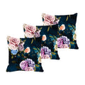 Classy Floral Flowers Cushion Cover Set of 3, 24x24 inches