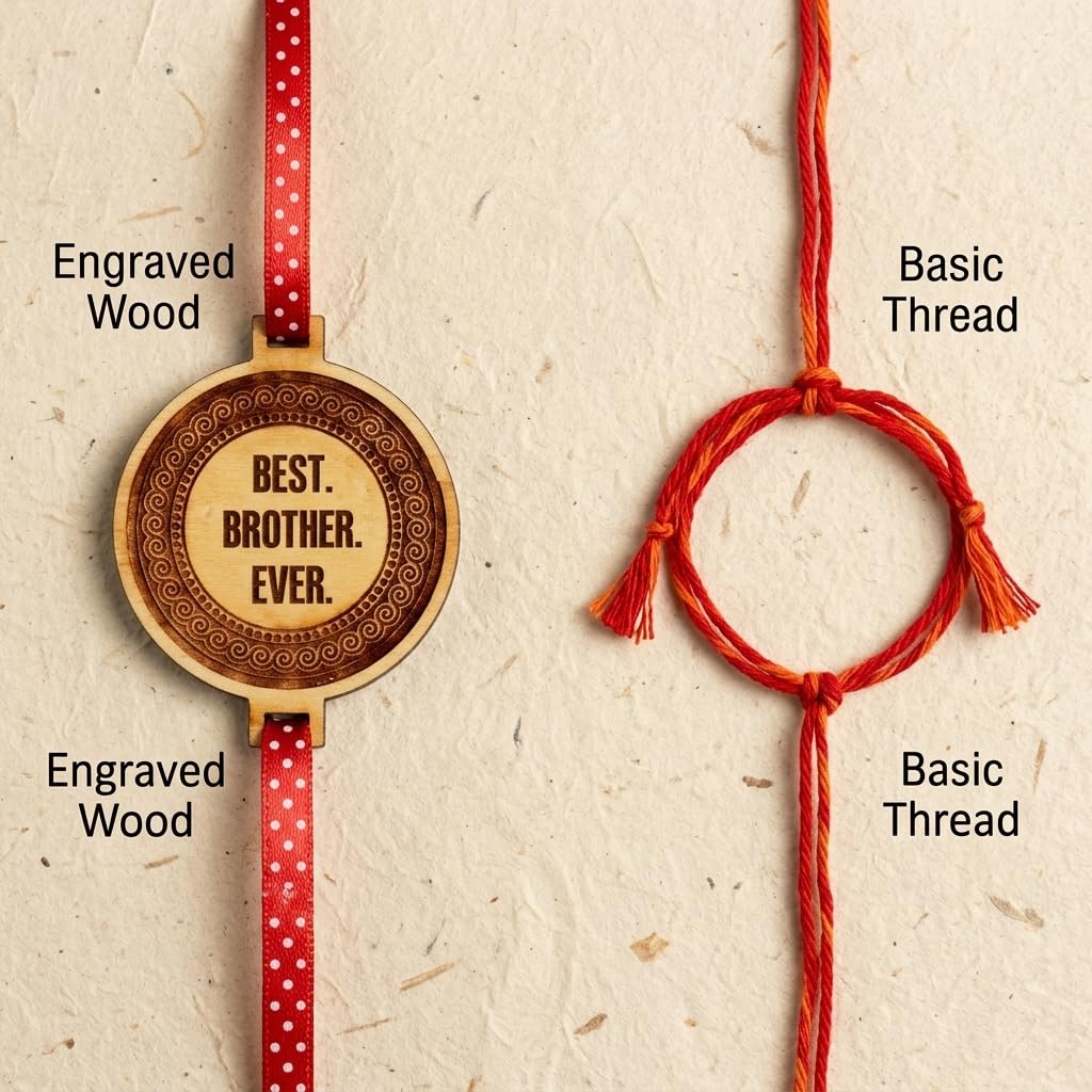 Engraved Rakhi Combo - Best Brother, Soul Brother & Vira, Set of 3