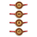 Bro, World Best, Awesome & Big Bro Engraved Rakhi Combo of 4