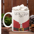 Christmas Coffee Mug with Coaster - Ho Ho Ho Santa Claus