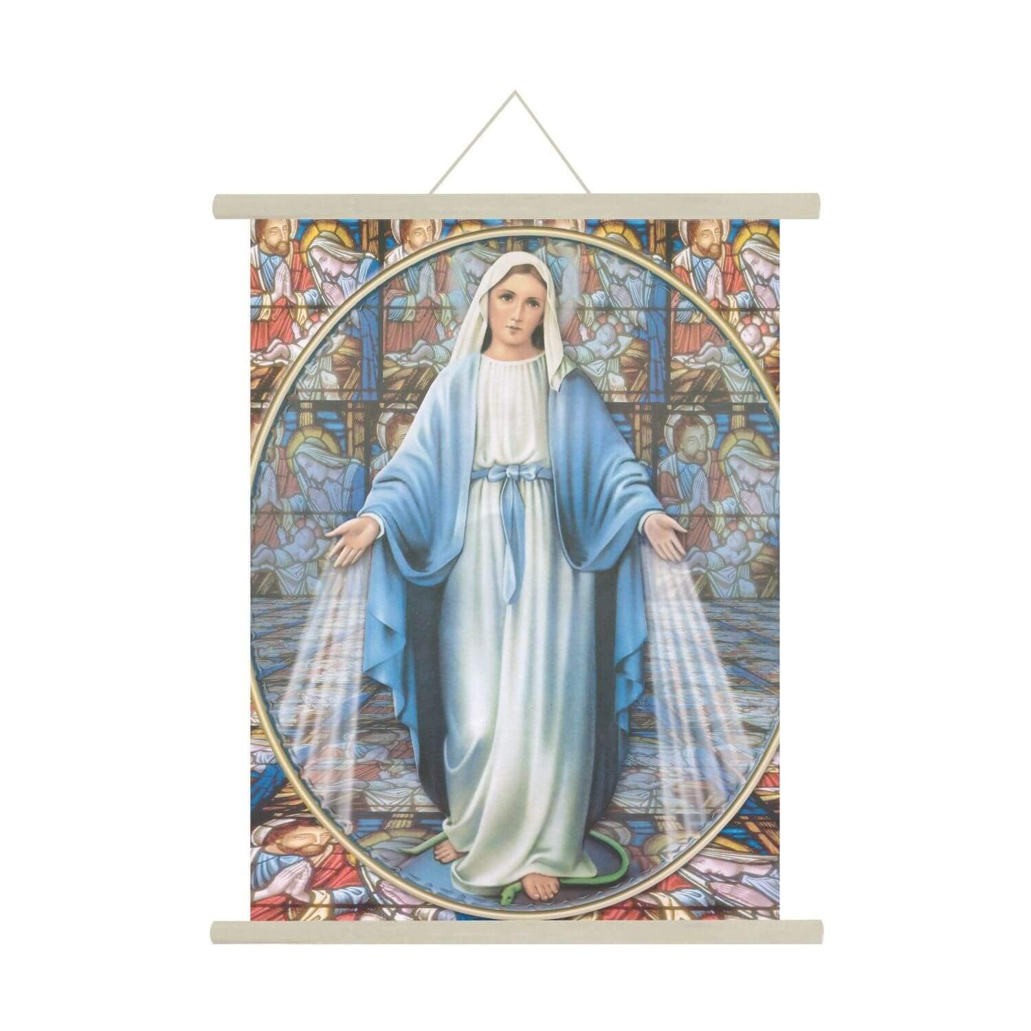 mother mary canvas wall hanging for christmas festive gifting