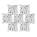 Leaf Tree Floral Cushion Cover Set of 7 - 20x20 Multicolor Decor