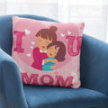 I Love You Mom from Daughter Cushion Cover - Personalised 20x20