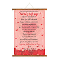 World's Best Wife Certificate Love Valentine Scroll Gift