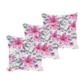 Beauteous Floral Cushion Cover Set of 3, 24x24 inches