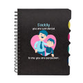 Daddy You Are Wonderful Printed Notebook - A5, 300 Pages