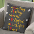 Starry Beautiful Mother Definition Cushion Cover - Personalised