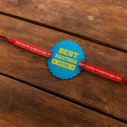Rakhi Gift Combo for Brother - Proud Brother Mug, Coaster, Cushion & Rakhi