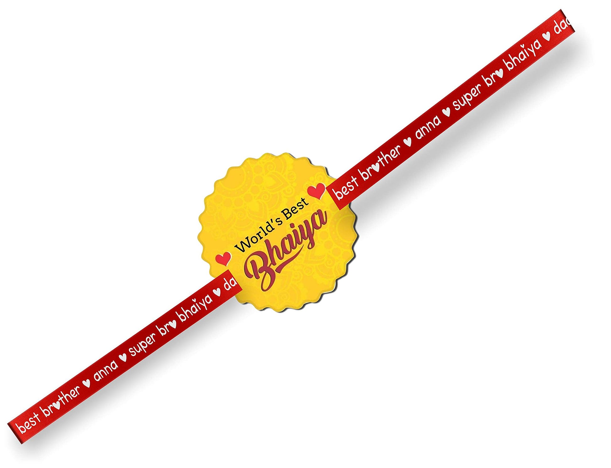 TheYayaCafe Rakhi for Bhaiya Bhabhi Set of 2 Printed Family Rakhi Combo, Raksha Bandhan Gift for Brother and Sister-in-Law