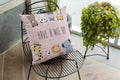 Have A Nice Day Bear Cushion 12x12 - White, Filler Included