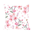 Charming Floral Cushion Cover - Pink Throw Pillow, 24x24