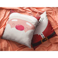 Christmas Cushion Covers Set of 2 - Ho Ho Ho Santa Snowman, 12x12