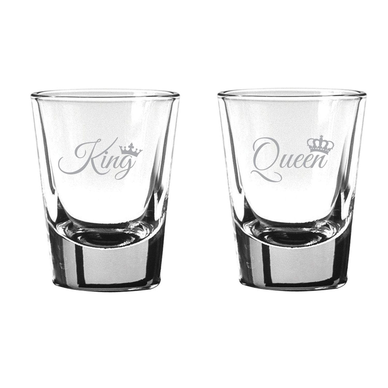 King Queen Wiskey Glass