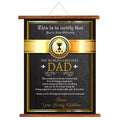 World's Greatest Dad Certificate Scroll - Father's Day Keepsake