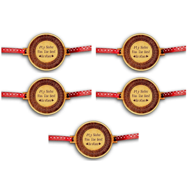 YaYa cafe Family Rakhi for Brother Engraved My Sister Has The Best Brother Rakhi Raksha Bandhan