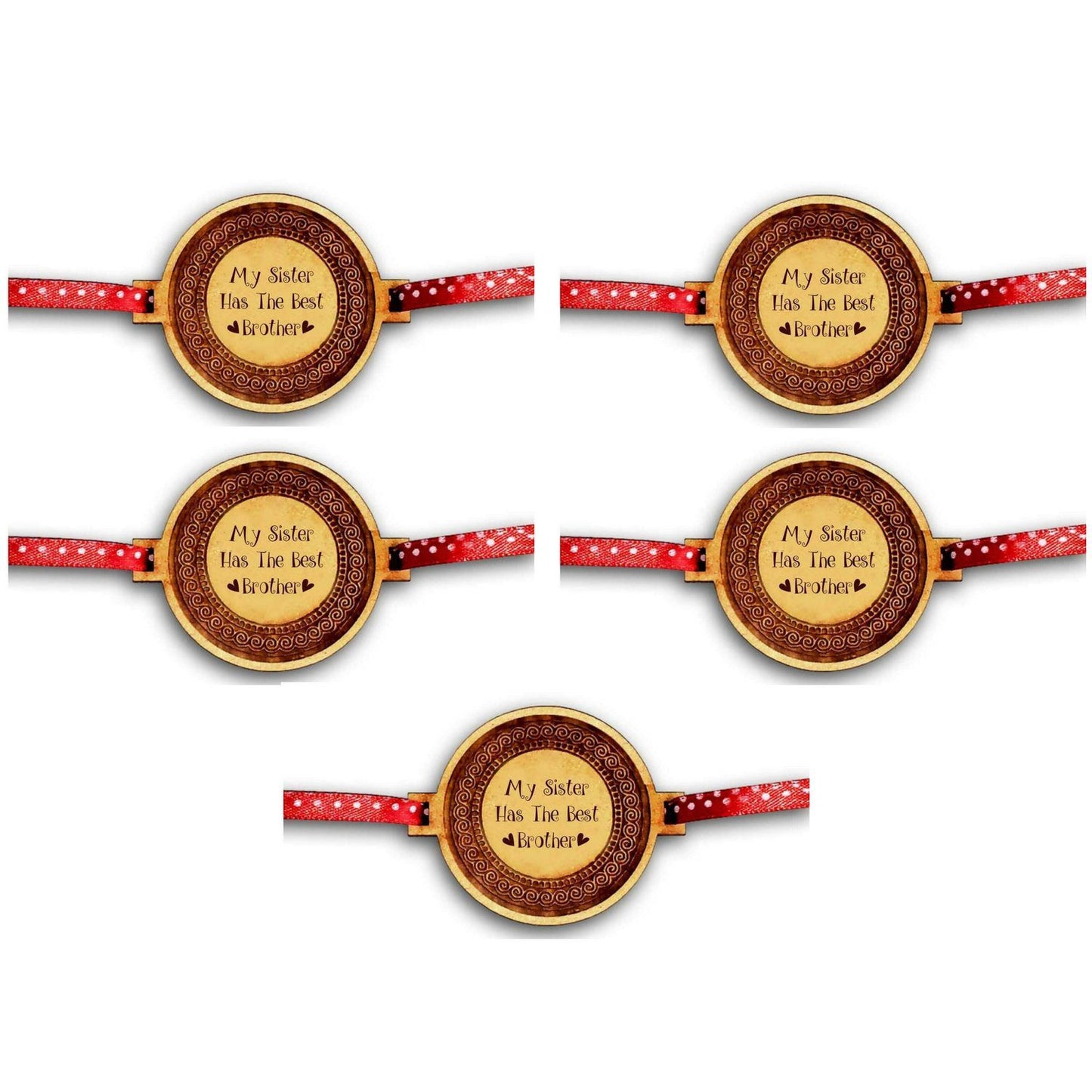YaYa cafe Family Rakhi for Brother Engraved My Sister Has The Best Brother Rakhi Raksha Bandhan