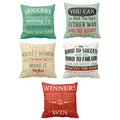 Motivational Quote Cushion Cover Set of 5 - Success, 24x24