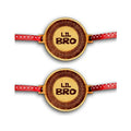 Lil Bro Engraved Rakhi Combo for Brother - Pack of 2