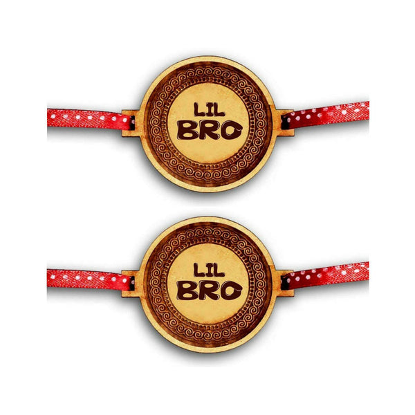 YaYa cafe Family Rakhi for Brother Engraved Lil Bro Brother Rakhi Raksha Bandhan