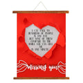 Valentine Scroll for Couples - I Miss Your Smile