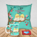 Valentine Hamper - We Go Together Coffee Mug & Cushion