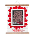 Valentine Scroll for Couples - So Hard to Be Without You