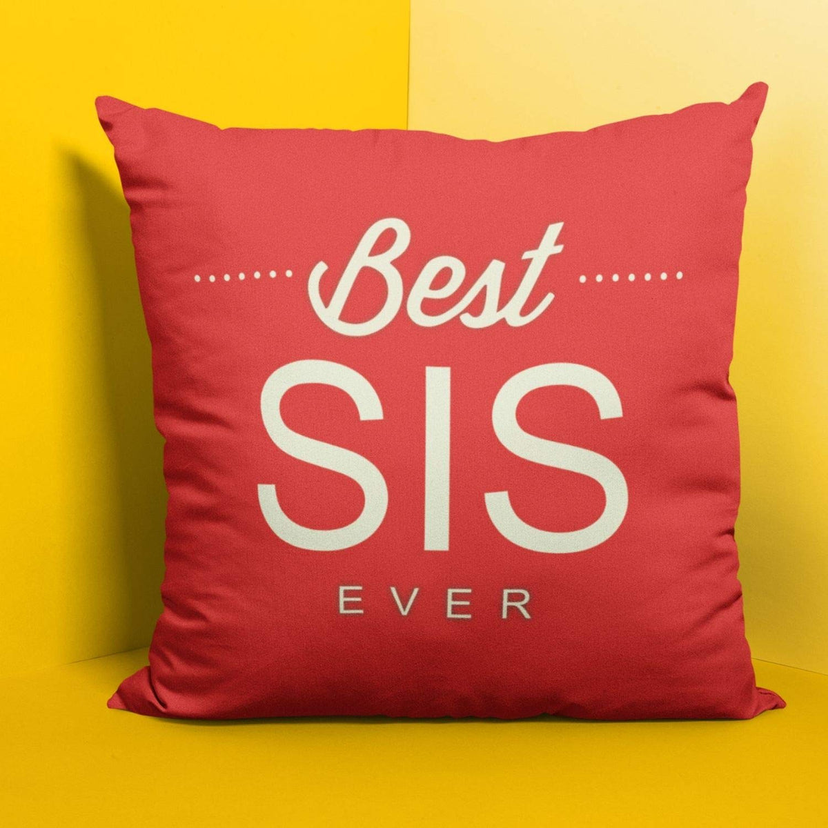 Best Sis Ever Cushion Cover - Personalised Gift for Sister