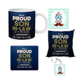 Father's Day Mousepad, Keychain, Cushion, Mug & Coaster Hamper - Set of 5