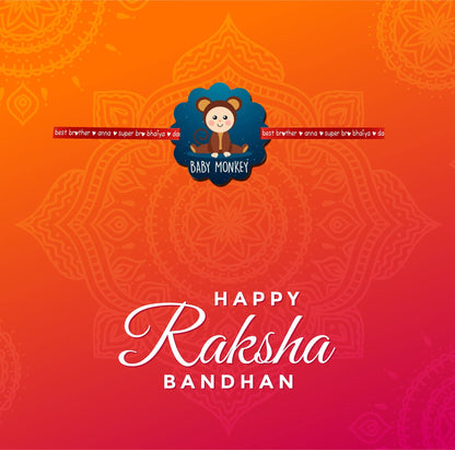 Baby Monkey Kids Rakhi for Little Brother