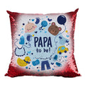Papa to Be Cushion Cover 16x16 - Personalised Pillow for Dad