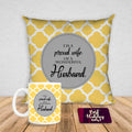 Coffee Mug & Cushion Proud Husband Valentine Gift Hamper