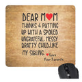 Thanks for Putting Up With My Sibling Mouse Pad - Funny Mom Gift