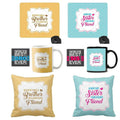 Forever Friend Mug, Coaster, Cushion Cover & Mousepad Set of 8