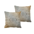 Abstract Cushion Cover Set of 2 - 12x12 inches, Accent Pillows