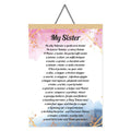 Rakhi Greeting Card Scroll for Sister - Personalised Canvas Art